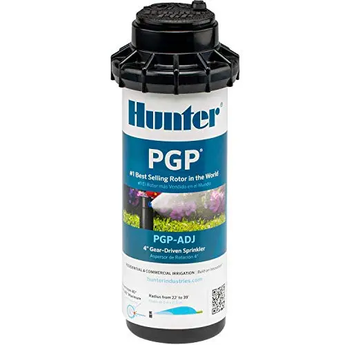 Hunter PGP-ADJ rotor sprinkler head for professional lawn irrigation