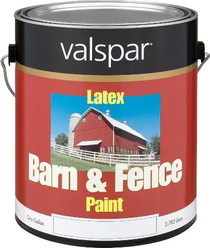 Valspar White Exterior Barn and Fence Latex Paint