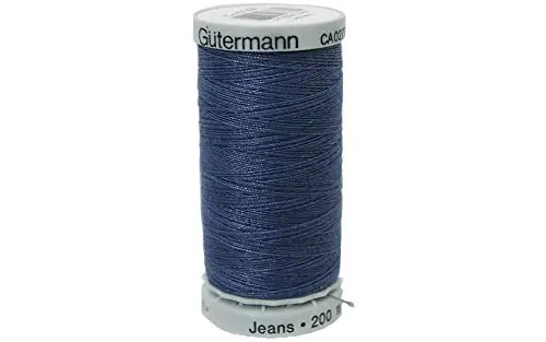 Gutermann jeans thread spool in washed blue color