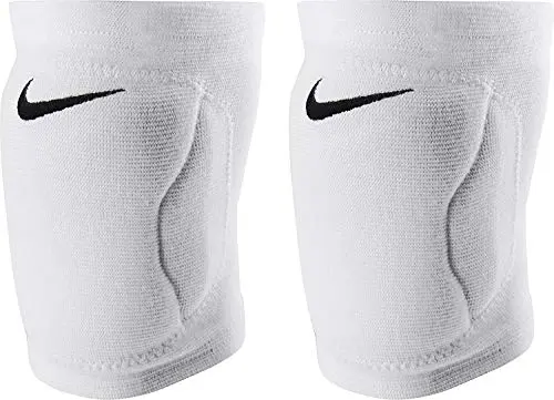 Nike Streak Dri-Fit Volleyball Knee Pad in white with contoured design