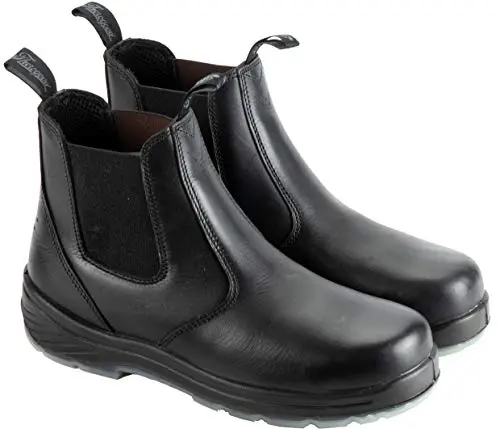 THOROGOOD American-made slip-on work boots with composite safety toe
