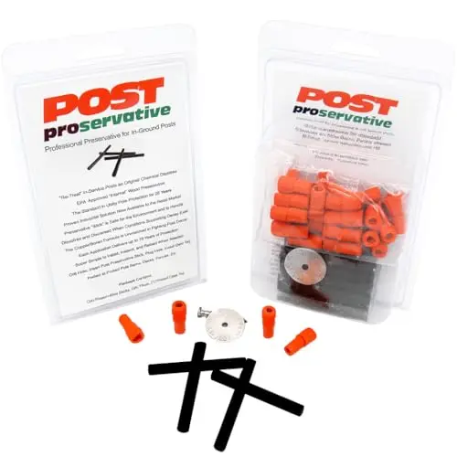 Post Protector Proservative fence post repair kit with sticks and plugs