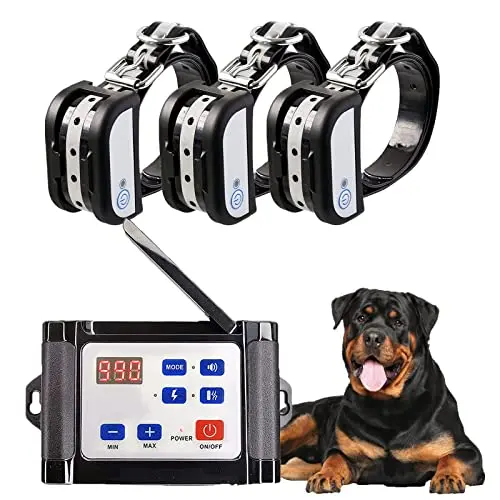 HEXIEDEN 2-in-1 wireless dog fence and training collar