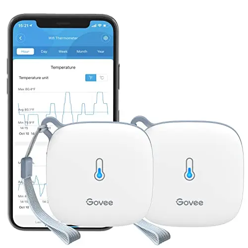 Govee H5179 WiFi temperature and humidity sensor 2-pack for greenhouse