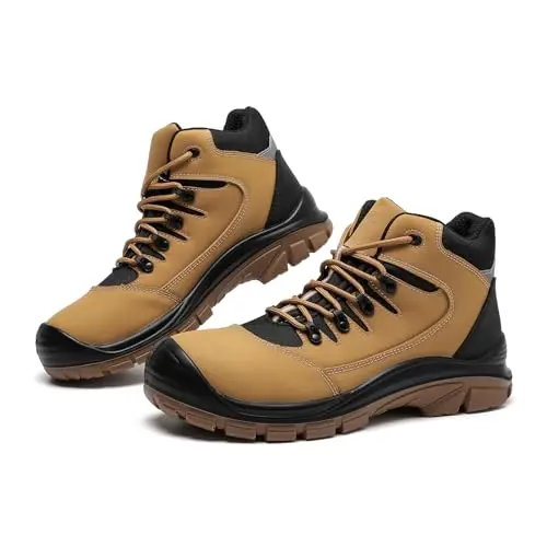 DRKA men's steel toe work boots with athletic design
