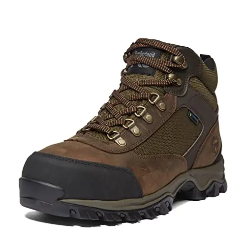 Timberland PRO men's waterproof steel toe work boot in brown