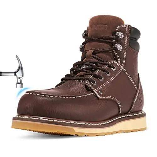 NINGO moc toe steel toe work boot with EH protection