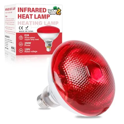 LUCKY HERP red infrared heat lamp for chicken coop warming