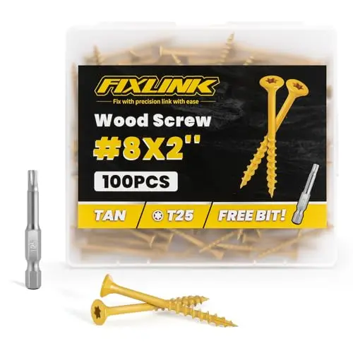 FIXLINK 2 inch exterior wood screws for fence pickets