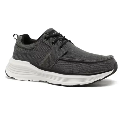 Men's orthopedic walking sneakers with arch support for plantar fasciitis