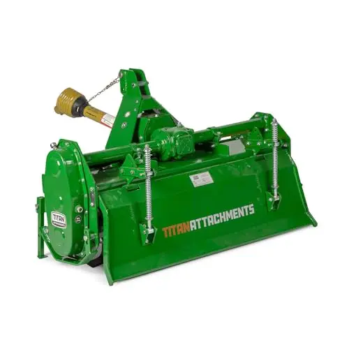 Titan Attachments 48 inch rotary tiller for compact tractors