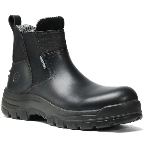 CONRAD soft toe slip-on work boots with anti-static features