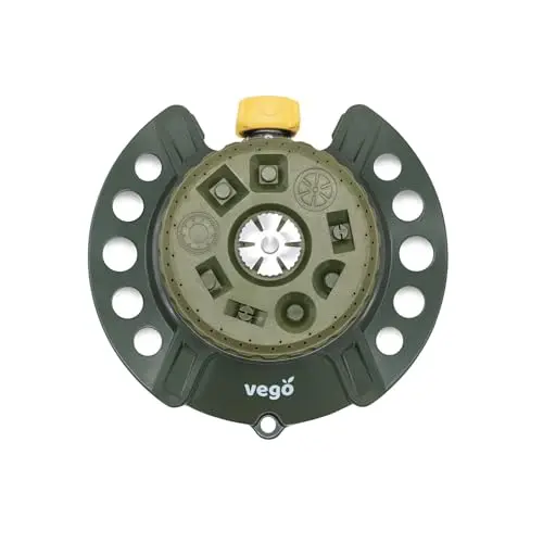 VEGO turret pattern sprinkler with metal base