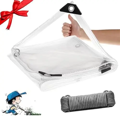 harmkrola heavy duty clear tarp for outdoor use